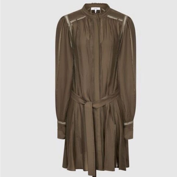 REISS GREEN MINI DRESS - Picture 3 of 15